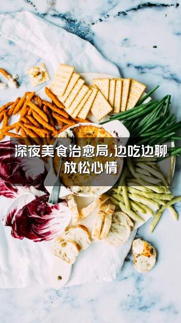 抖音晚晚（助眠哄睡）视频封面：深夜美食治愈局，边吃边聊放松心情